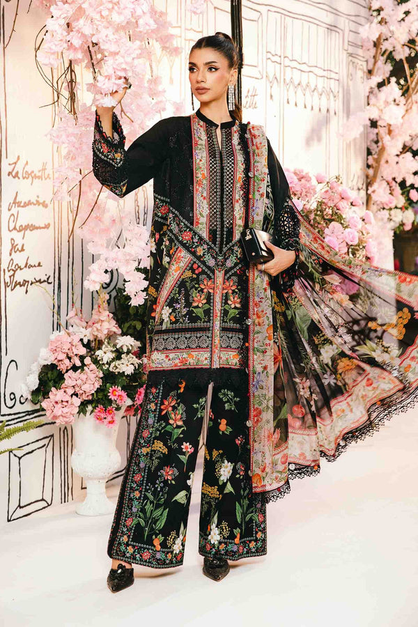 Graceful Bloom – Embroidered Lawn 3PC Unstitched Suit