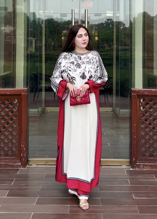 VARZAH Luxe 2PC Set – Elegant Long Shirt Edition