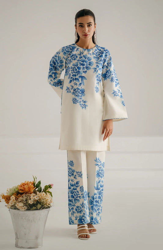 "Embrace Luxury: Floral Printed 2-Piece Set"