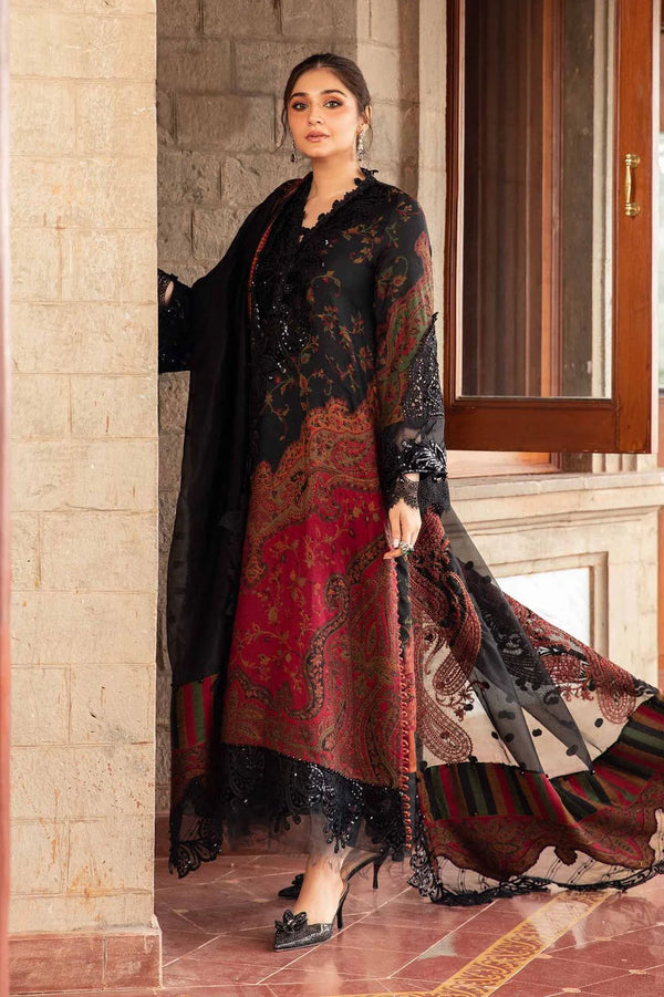 Embroidered 3PC Lawn Dress – Luxe Edition