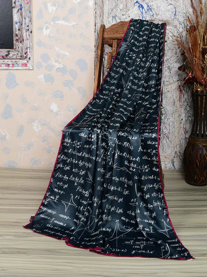 Mathematics & Physics Formula Monochrome Dupatta  – Unique Style for Every Occasion