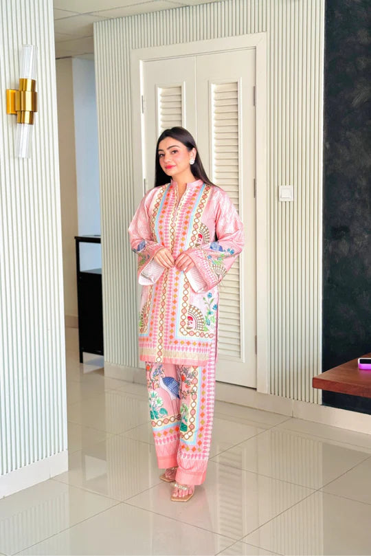 Printed Doria Lawn Two-Piece Set